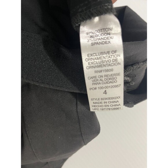 Democracy Ab Technology Womens Straight Leg Cargo Jeans Pants Sz 4 Charcoal - Picture 4 of 7